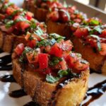 Quick Bruschetta with Balsamic Glaze