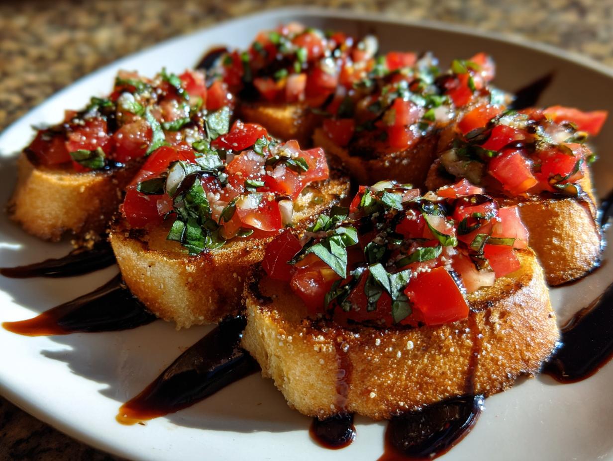 Quick Bruschetta with Balsamic Glaze - detail 3