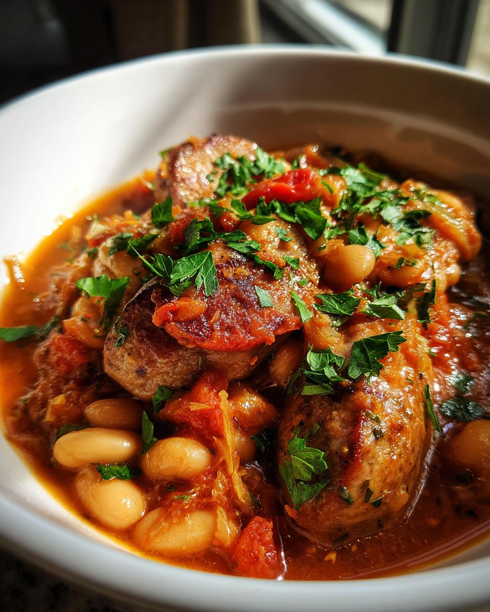 Rustic Sausage & White Bean Cassoulet (Easy) - detail 2