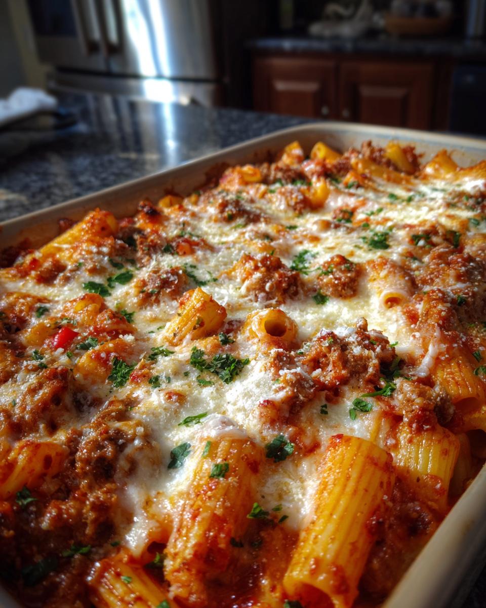 Sausage, Pepper & Onion Baked Rigatoni - detail 2