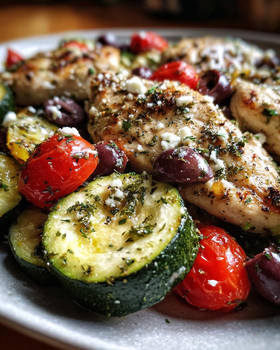 Sheet Pan Mediterranean Chicken & Zucchini – Easy & Healthy - detail 1