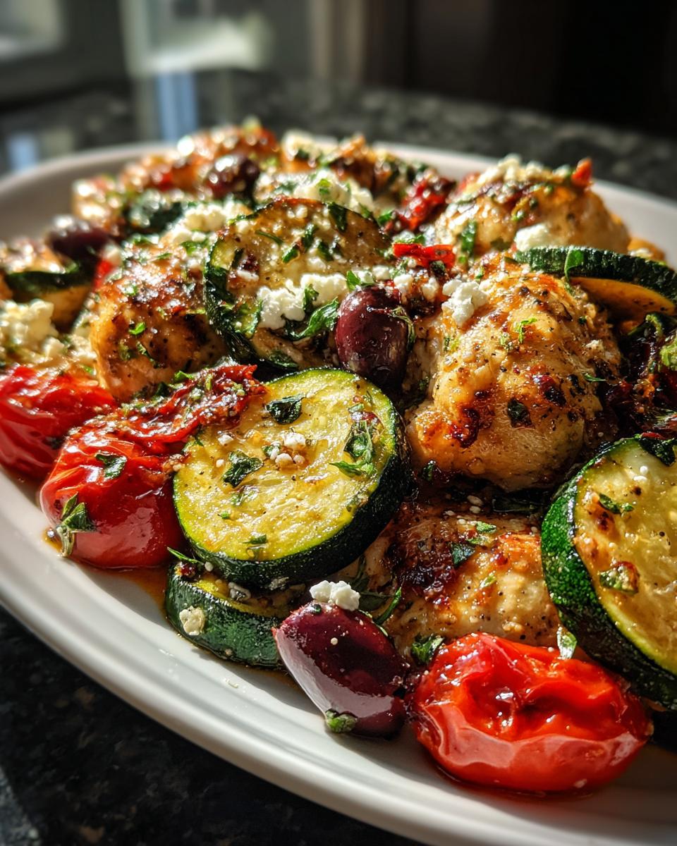 Sheet Pan Mediterranean Chicken & Zucchini – Easy & Healthy - detail 2