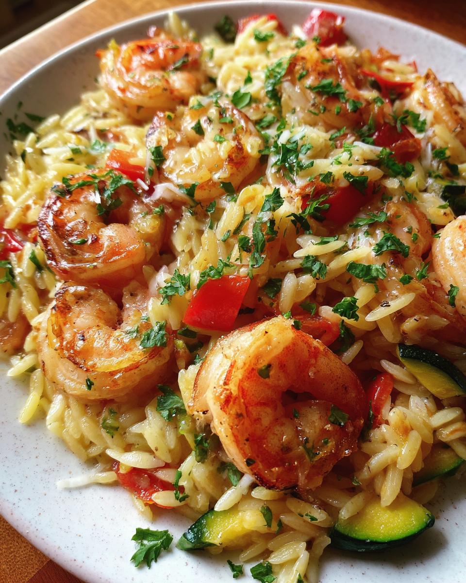 Sheet Pan Parmesan Orzo & Shrimp - detail 1