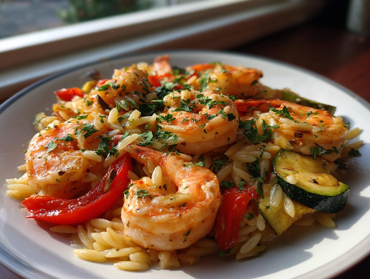Sheet Pan Parmesan Orzo & Shrimp - detail 2