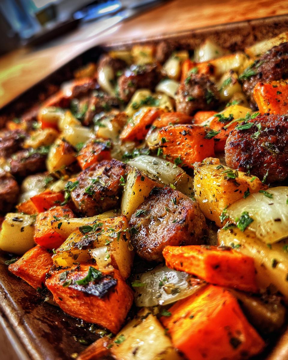 Sheet Pan Sausage, Apples & Sweet Potatoes - detail 1