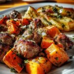Sheet Pan Sausage, Apples & Sweet Potatoes