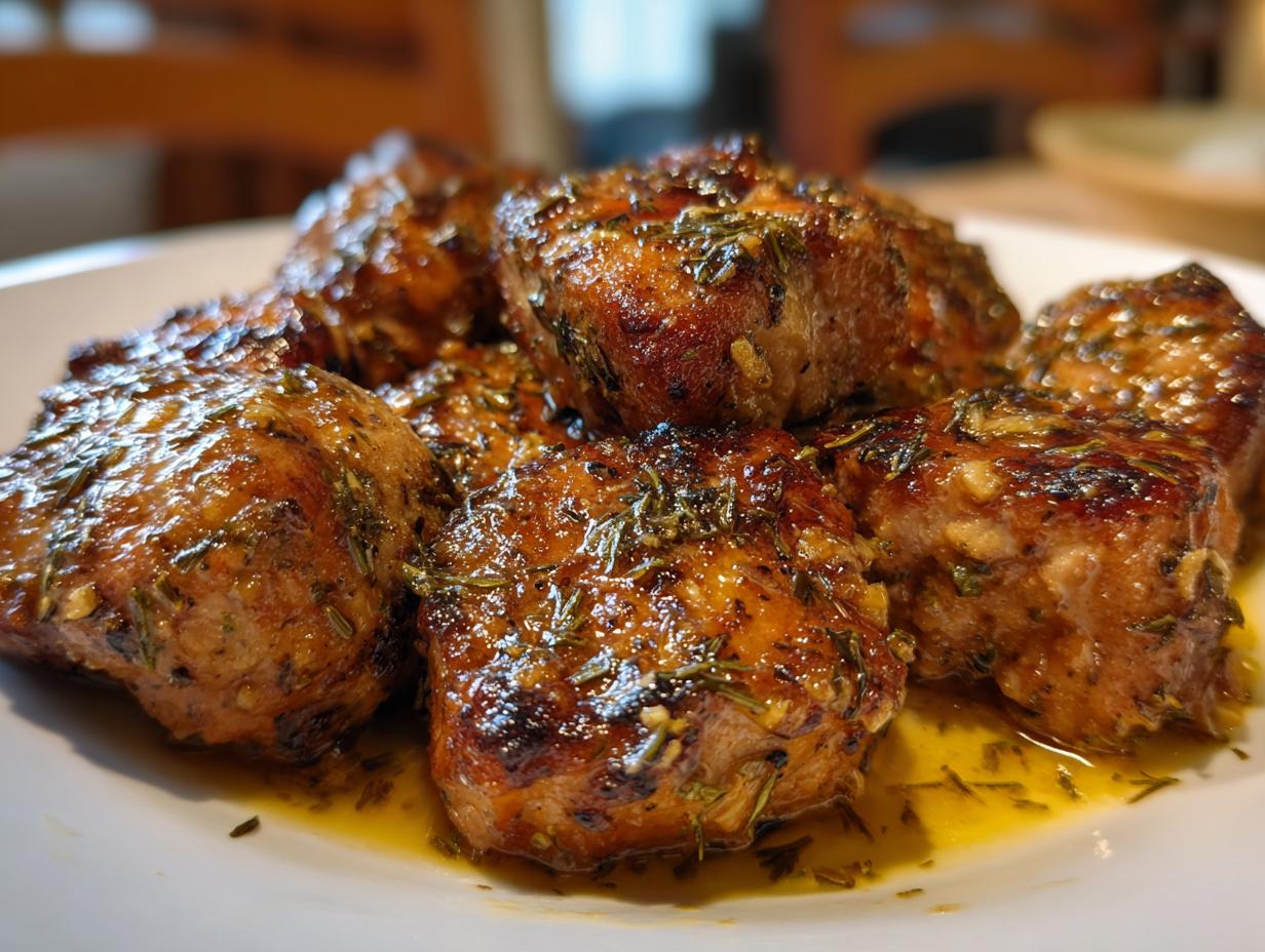 Slow Cooker Garlic Butter Turkey Bites - detail 1