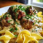 Swedish Meatballs with Buttered Noodles