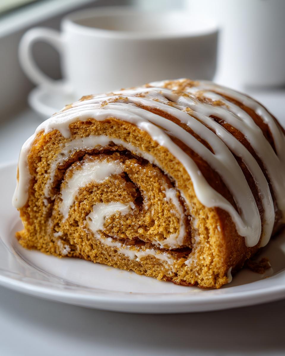 Sweet Potato Roll Cake with Maple Glaze - detail 1