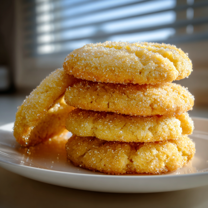 Extra buttery crumbly butter cookies with sugar topping