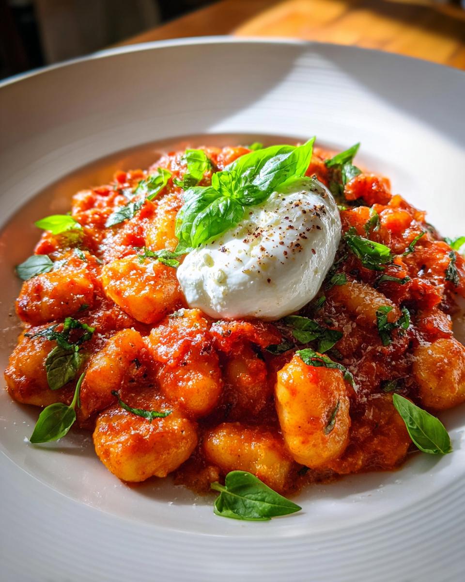 30 Minute Creamy Tomato Gnocchi with Burrata - detail 1