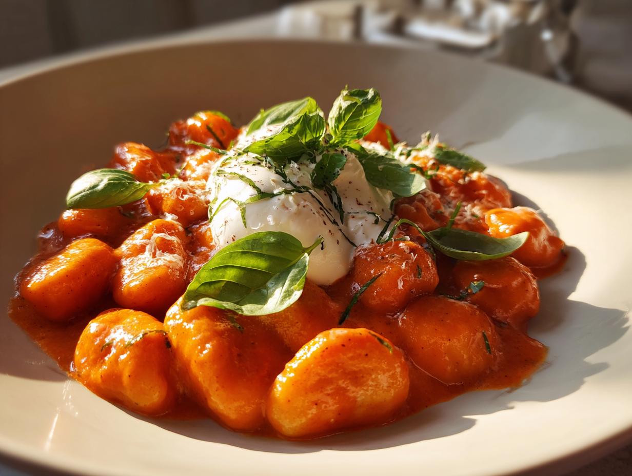 30 Minute Creamy Tomato Gnocchi with Burrata - detail 2
