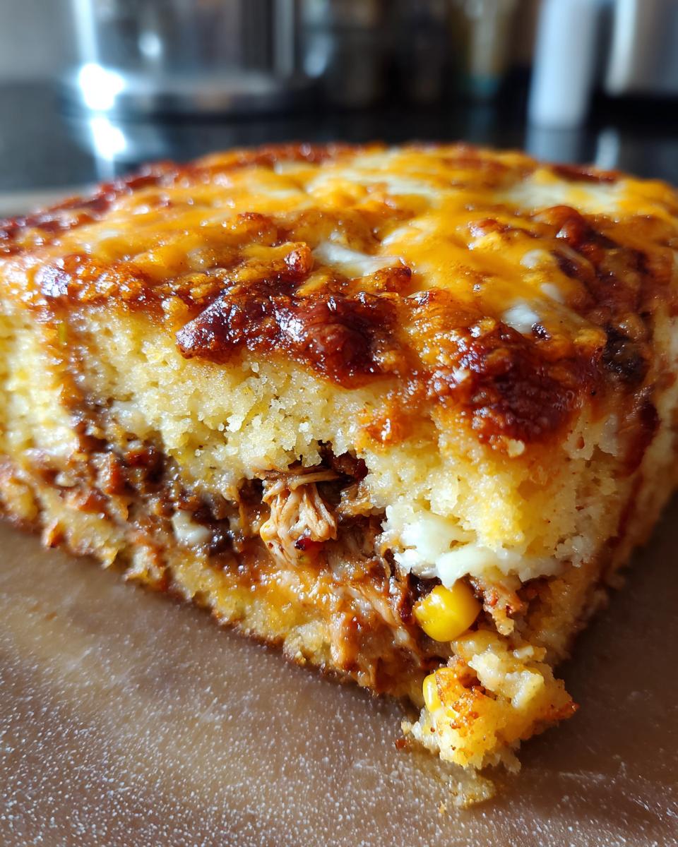 BBQ Chicken & Cornbread Casserole - detail 2