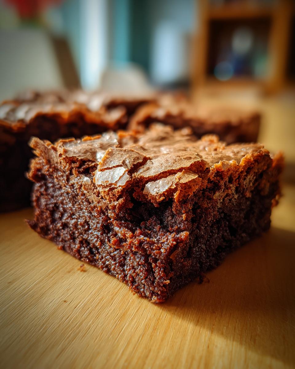 Best Homemade Brownies with Crackly Top - detail 1