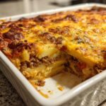 Cheesy Beef & Potato Bake