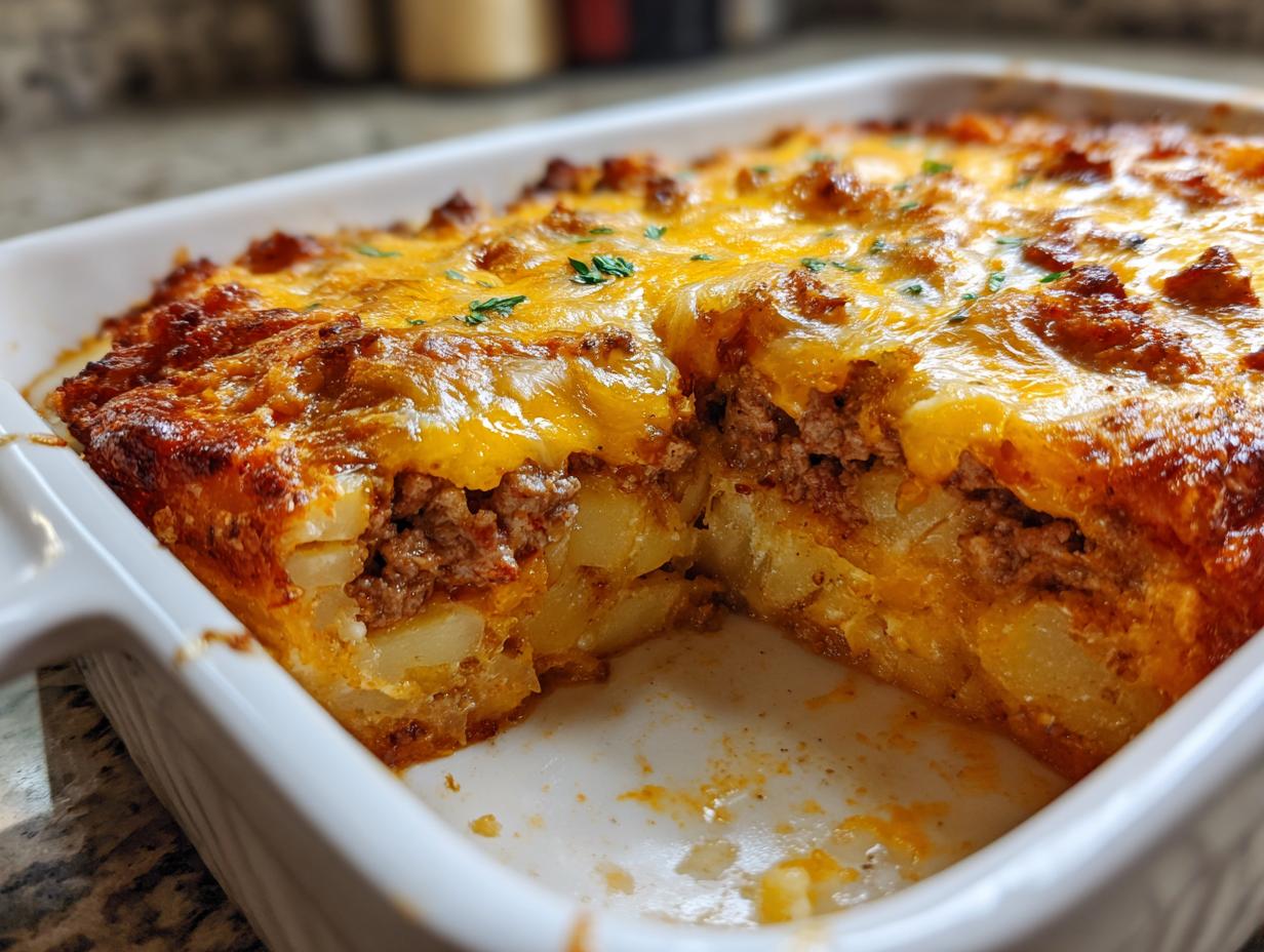 Cheesy Beef & Potato Bake - detail 2