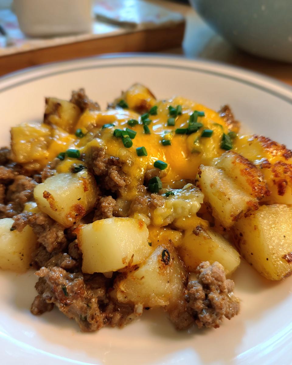 Cheesy Beef & Potato Skillet - detail 1