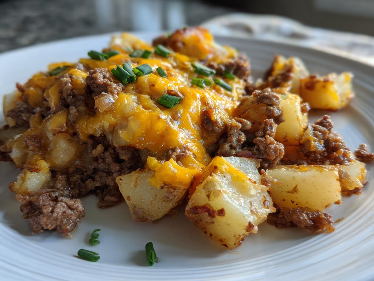 Cheesy Beef & Potato Skillet - detail 2