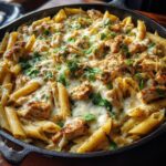 Cheesy Chicken Pasta Skillet