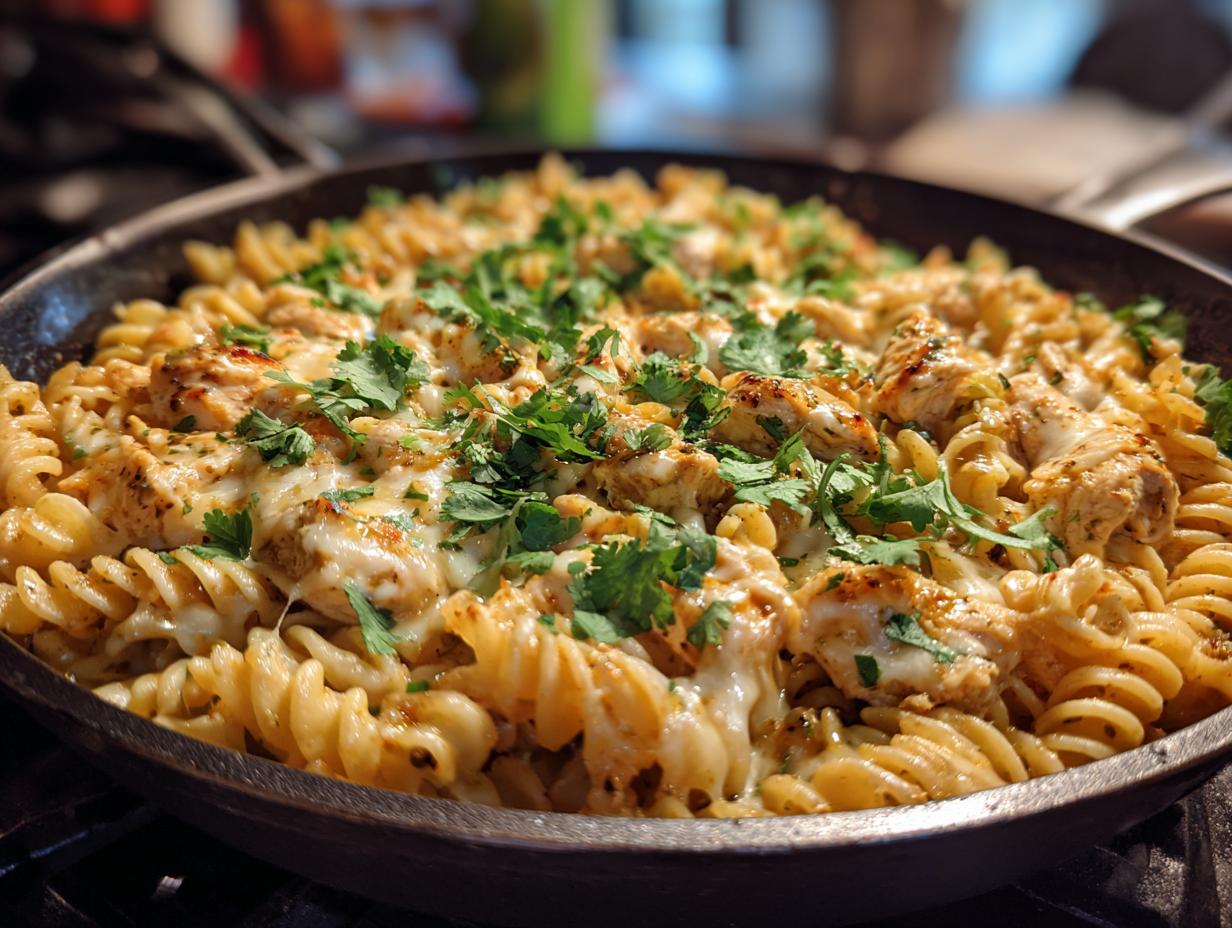 Cheesy Chicken Pasta Skillet - detail 2