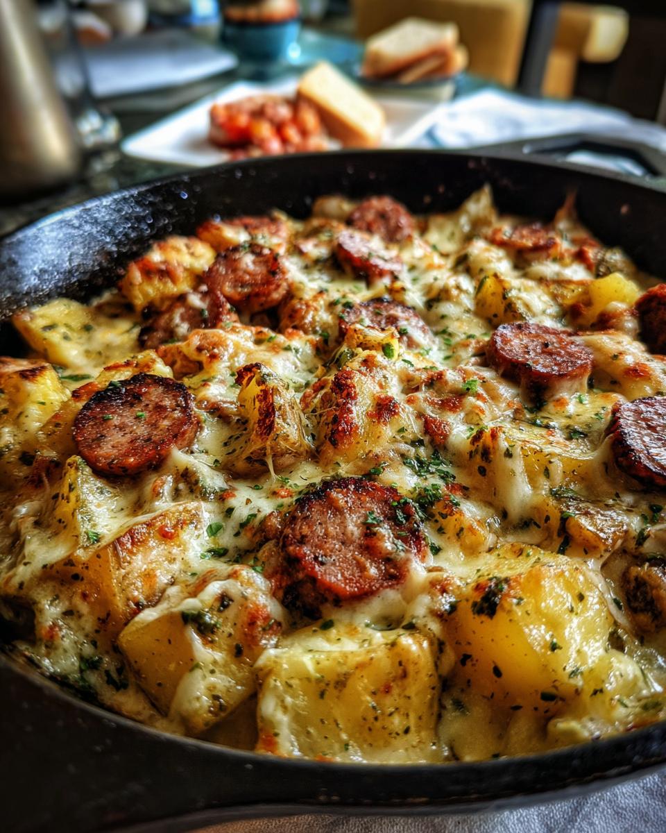Cheesy Ranch Potatoes & Smoked Sausage Skillet dinner recipes - detail 1
