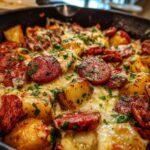 Cheesy Ranch Potatoes & Smoked Sausage Skillet dinner recipes
