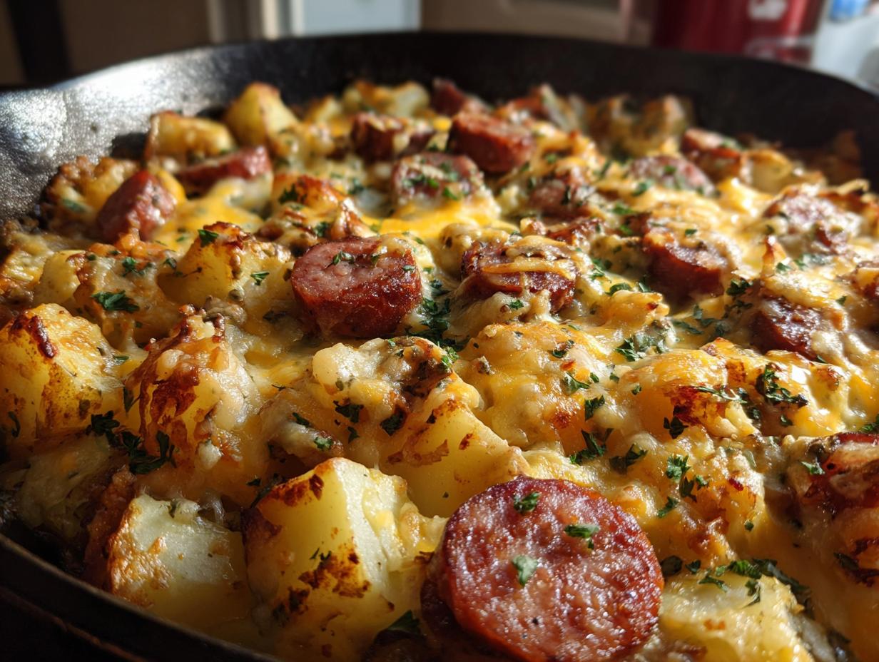 Cheesy Ranch Potatoes & Smoked Sausage Skillet dinner recipes - detail 2