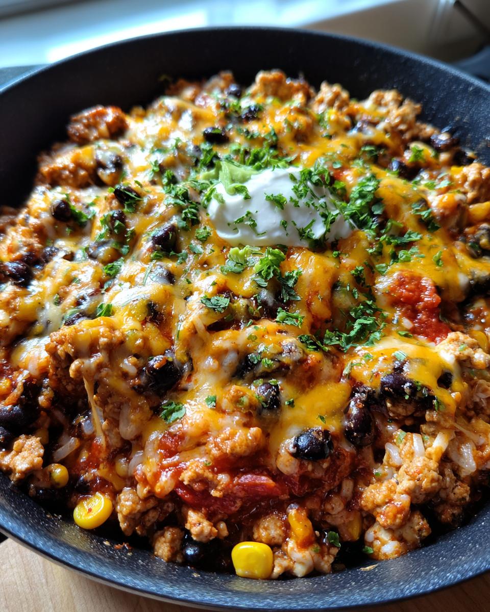 Cheesy Turkey Taco Skillet - detail 1