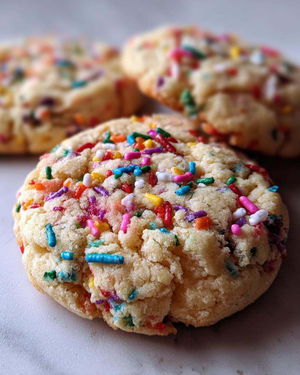Chewy Funfetti Sprinkle Cookies - detail 2