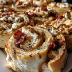 Chicken Bacon Ranch Pinwheel Party Rolls