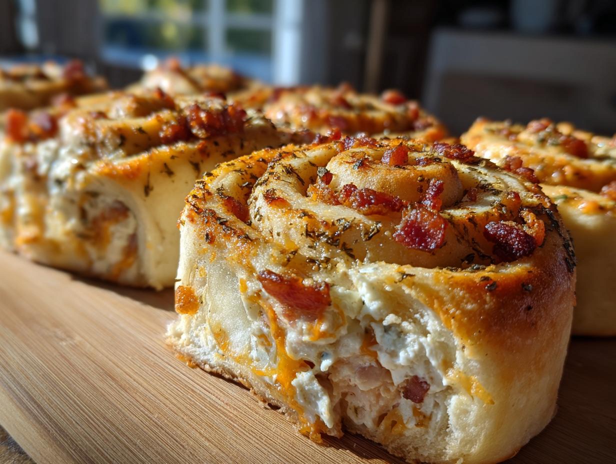 Chicken Bacon Ranch Pinwheel Party Rolls - detail 2
