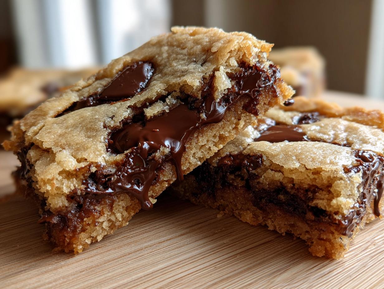 Chocolate Chunk Blondie Bars - detail 2