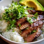 Cilantro Lime Steak & Rice Bowls