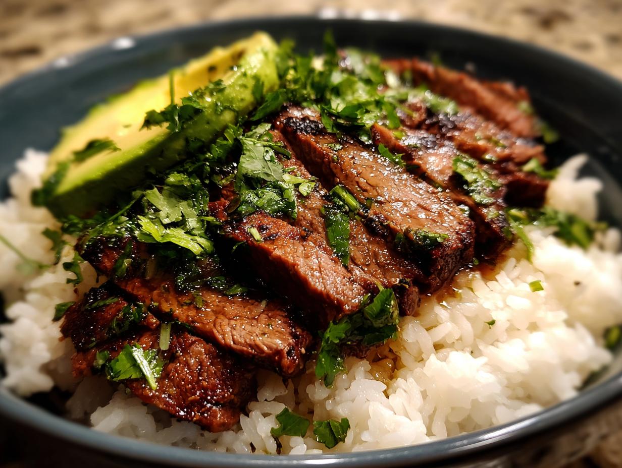 Cilantro Lime Steak & Rice Bowls - detail 2