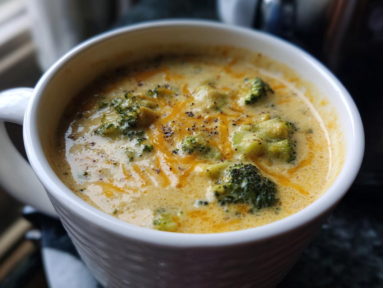 Copycat Panera Broccoli Cheddar Soup - detail 2