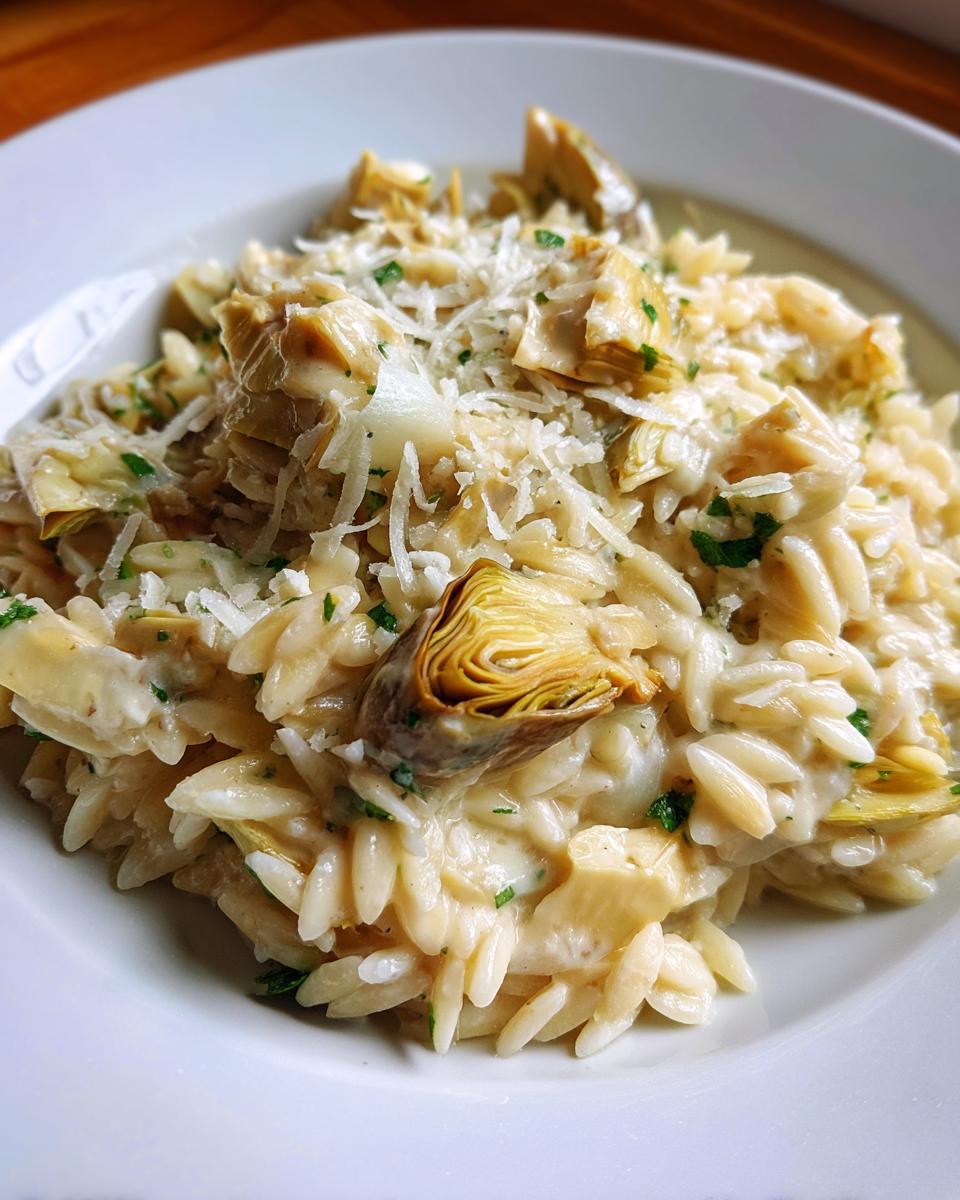 Creamy Artichoke Orzo Dinner - detail 1