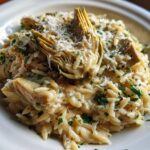 Creamy Artichoke Orzo Dinner