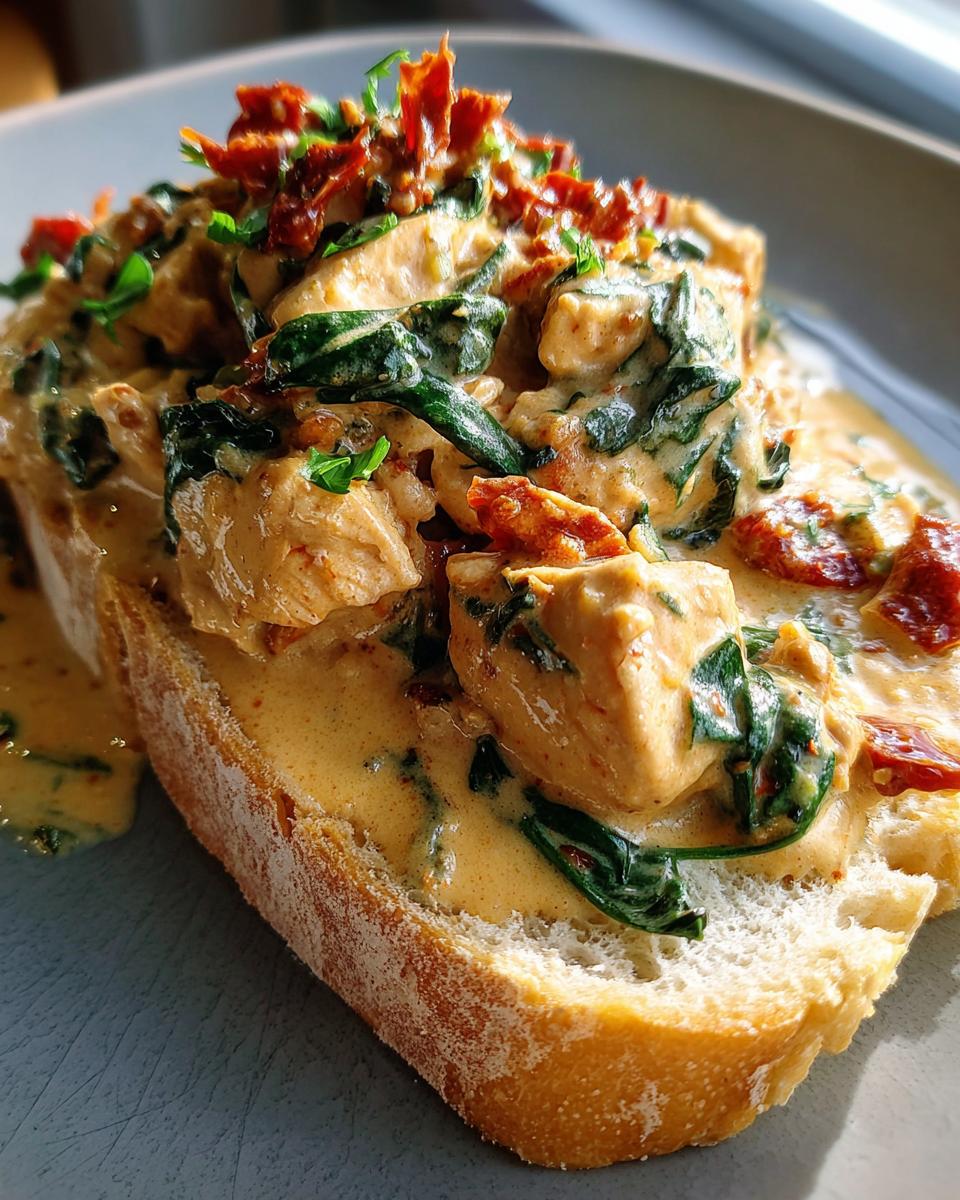 Creamy Tuscan Chicken with Bread - detail 1