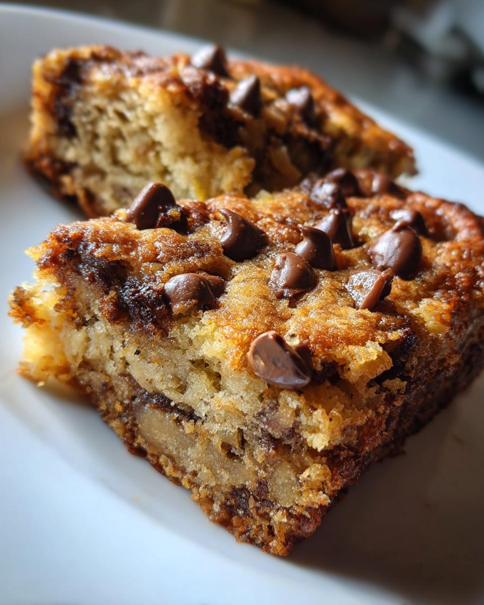 Easy Banana Chocolate Chip Bars - detail 1