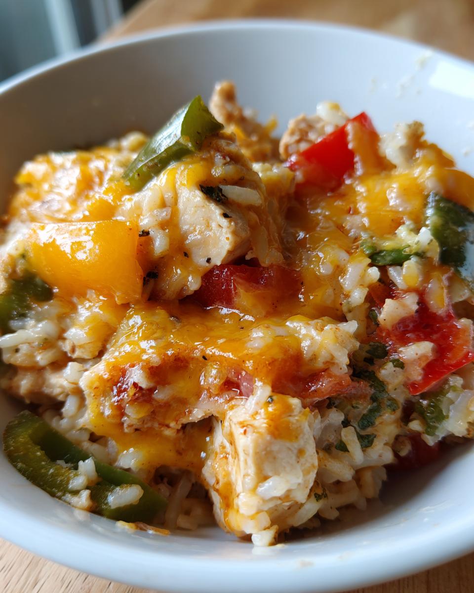 Easy Chicken Fajita Rice Casserole - detail 1