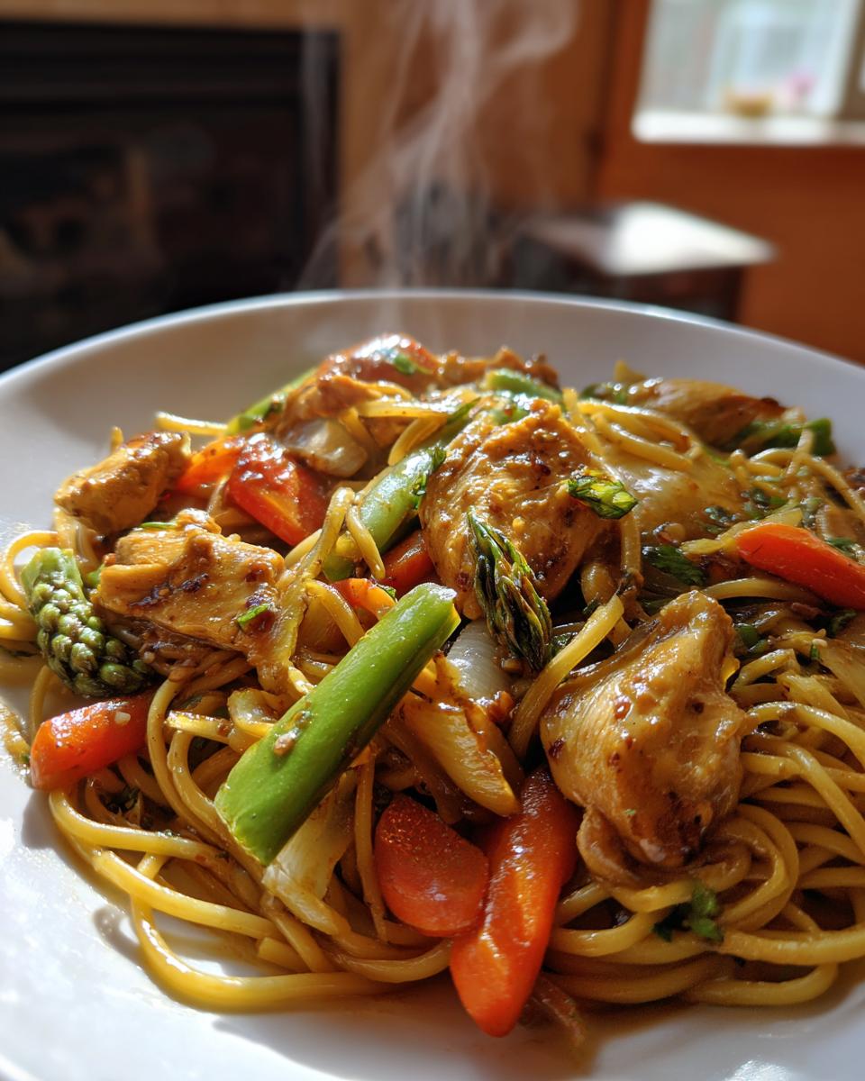 Garlic Butter Chicken Lo Mein - detail 2