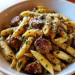 Garlic Butter Sausage Pasta (Budget Recipe)