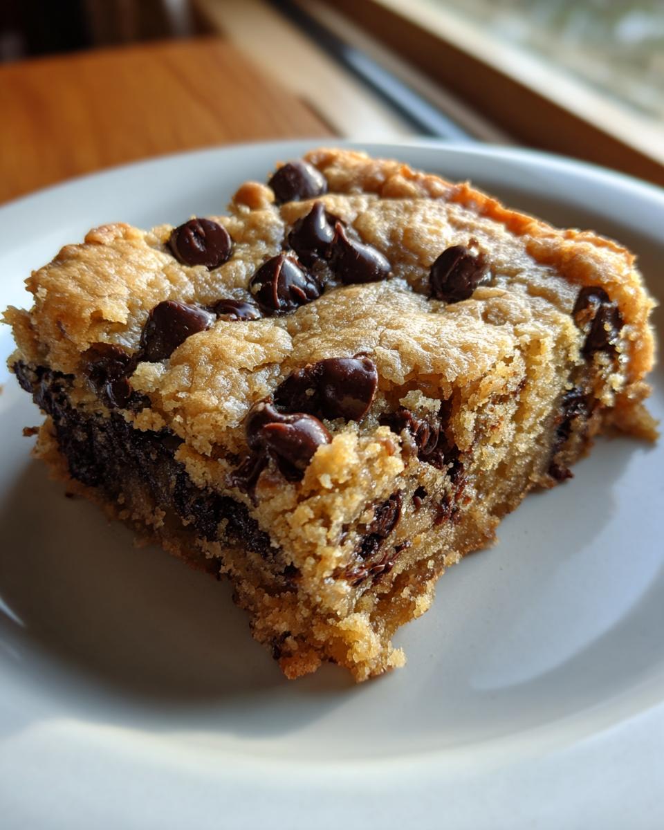 Gooey Chocolate Chip Cookie Bars - detail 1