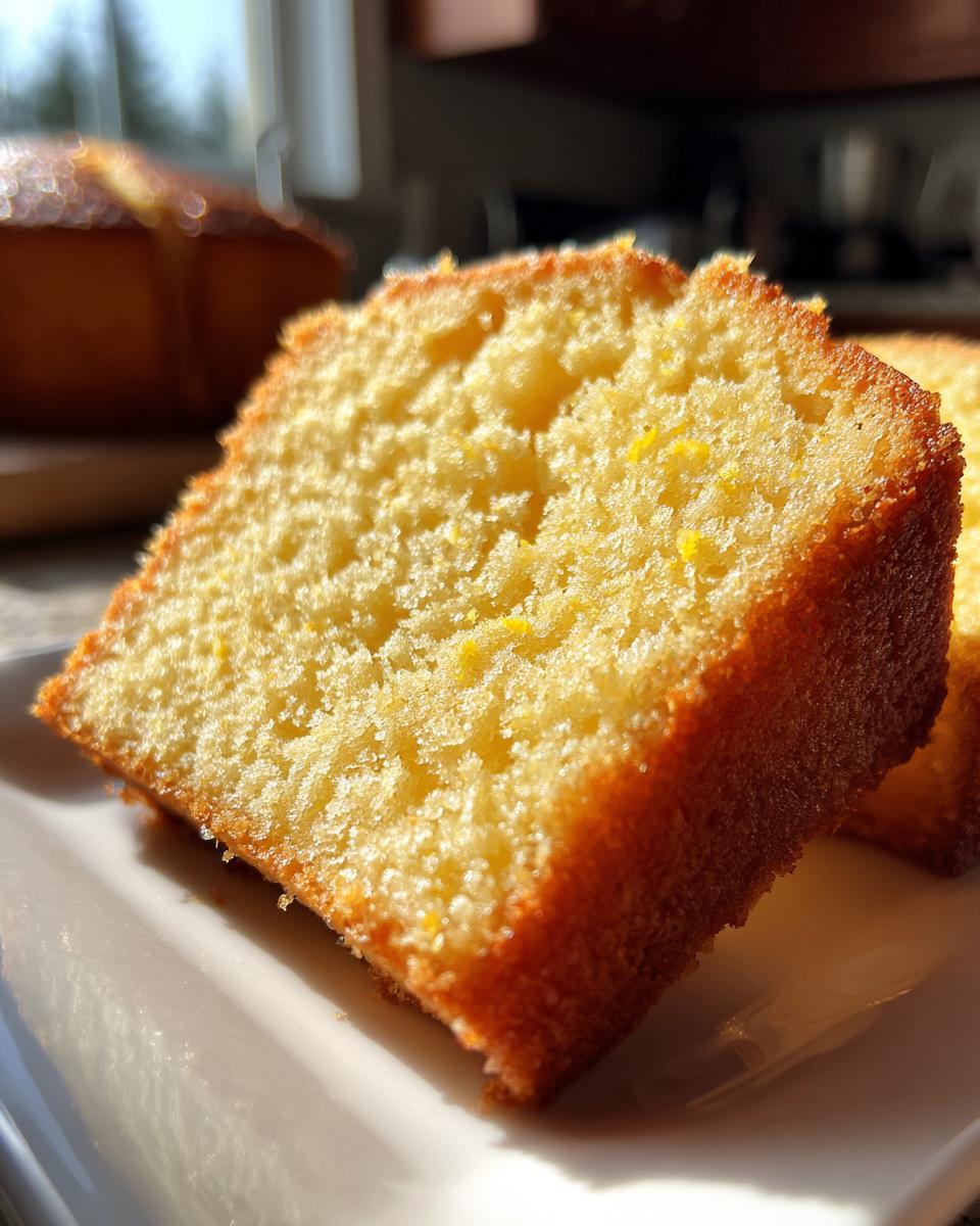 Grandma’s Lemon Pound Cake - detail 2