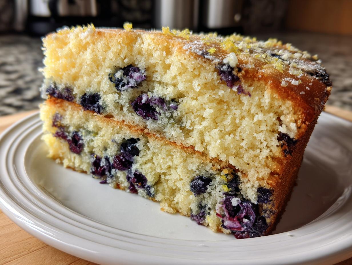 Lemon Blueberry Cake - detail 2