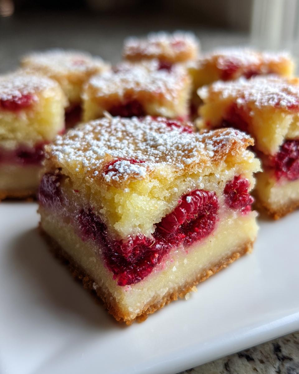 Lemon Raspberry Bars - detail 1