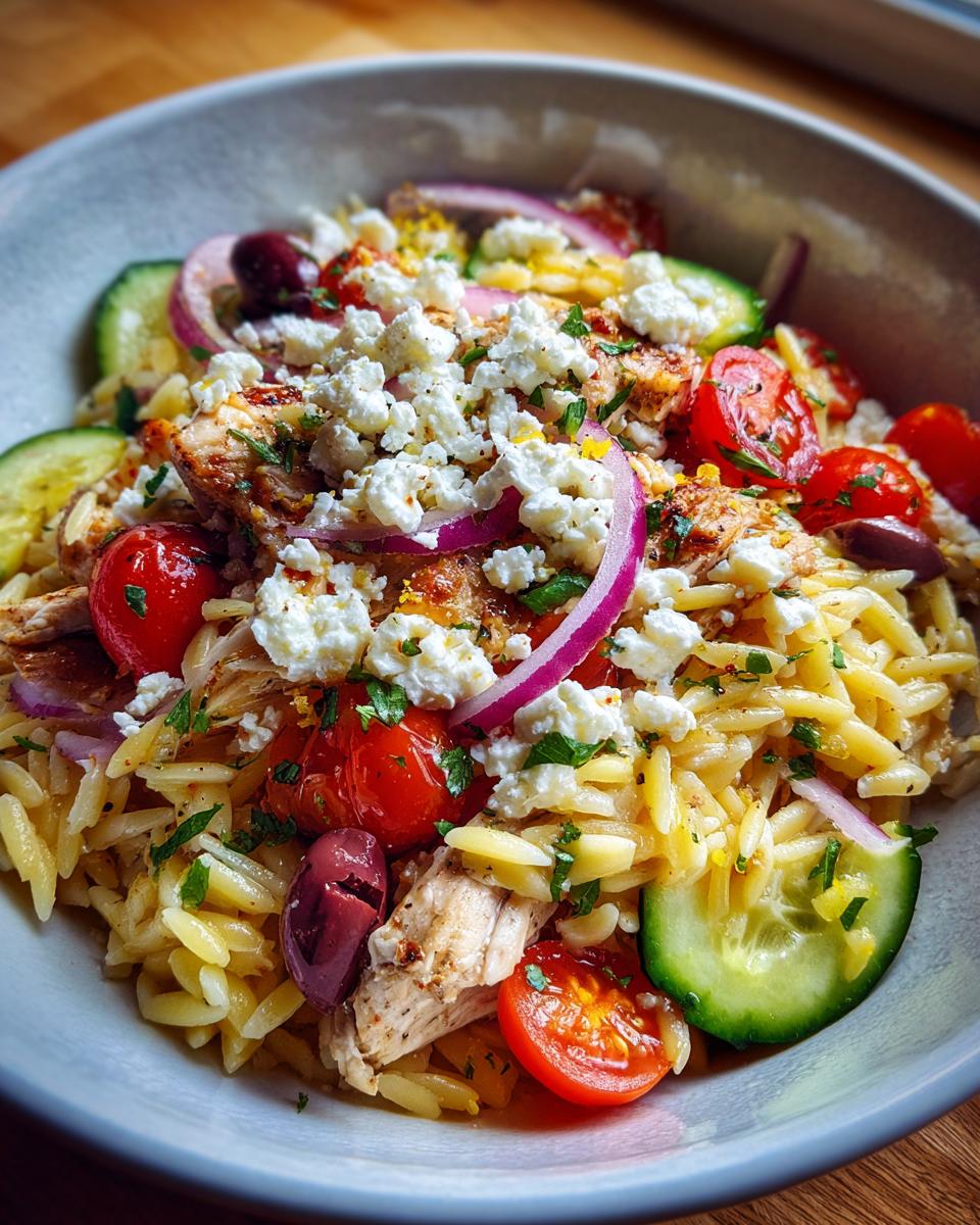 Mediterranean Chicken Bowl with Orzo - detail 1