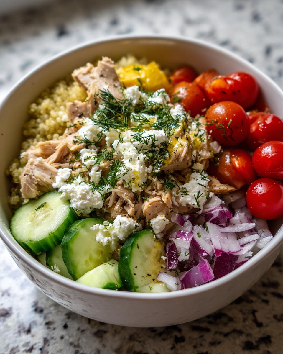Mediterranean-Inspired Lemon-Dill Chicken Bowls - detail 2
