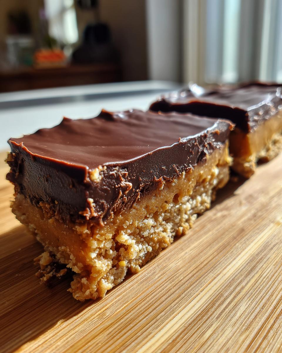 No-Bake Peanut Butter Chocolate Bars - detail 1