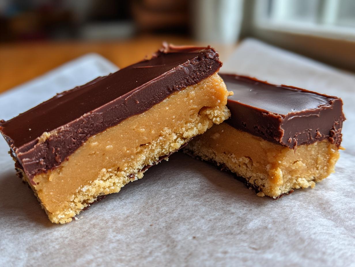 No-Bake Peanut Butter Chocolate Bars - detail 2